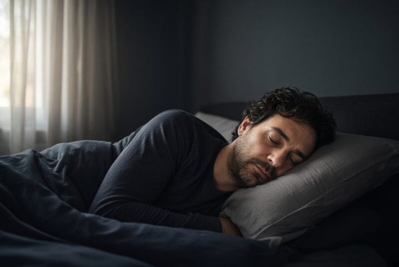 成年男性充足睡眠